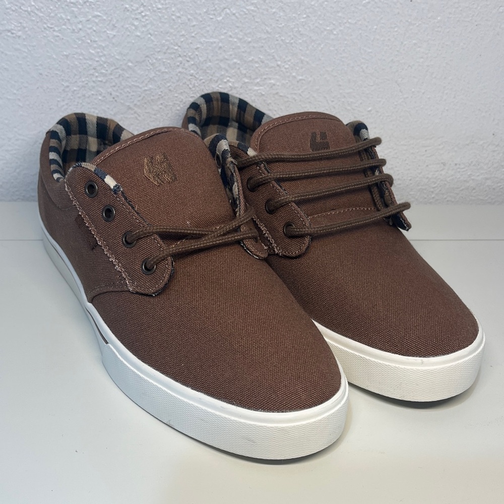 (31) Etnies Jameson 2 Eco Brown Canvas Men's Shoes Brand New